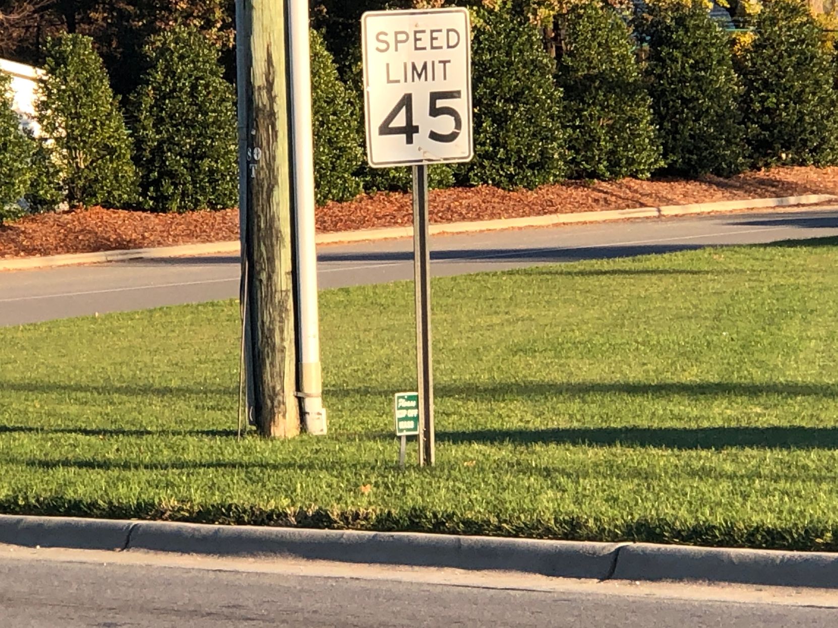 Keep off the grass